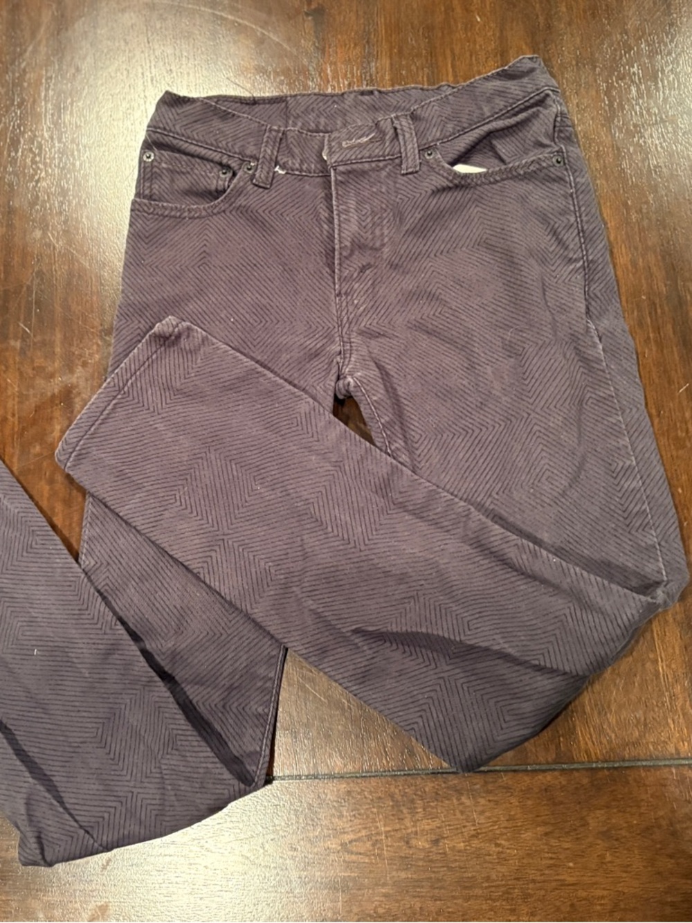 Levi’s 510 Skinny Jeans 27x27 Dark Navy Blue Pattern Youth Slim